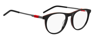 Premium Men Hugo Eyeglasses: HG 1154 - Matte Red(2) - SpecSMART Eye Clinic (Diagonal View)